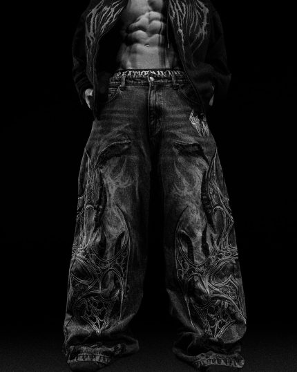 Soul Decay Oversized Distressed Denim Jeans [ALLOY WASHED]